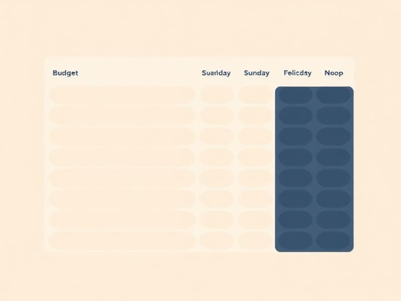 Preview of the Budget Blueprint spreadsheet